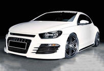 Volkswagen Scirocco 2008–2017 Boční prahy DPT V-2 (černý lesk) fotografie 2
