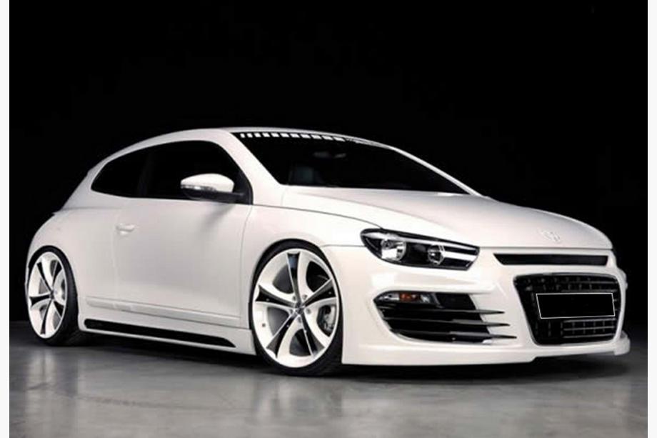 Volkswagen Scirocco 2008–2017 Boční prahy DPT V-2 (černý lesk) Image