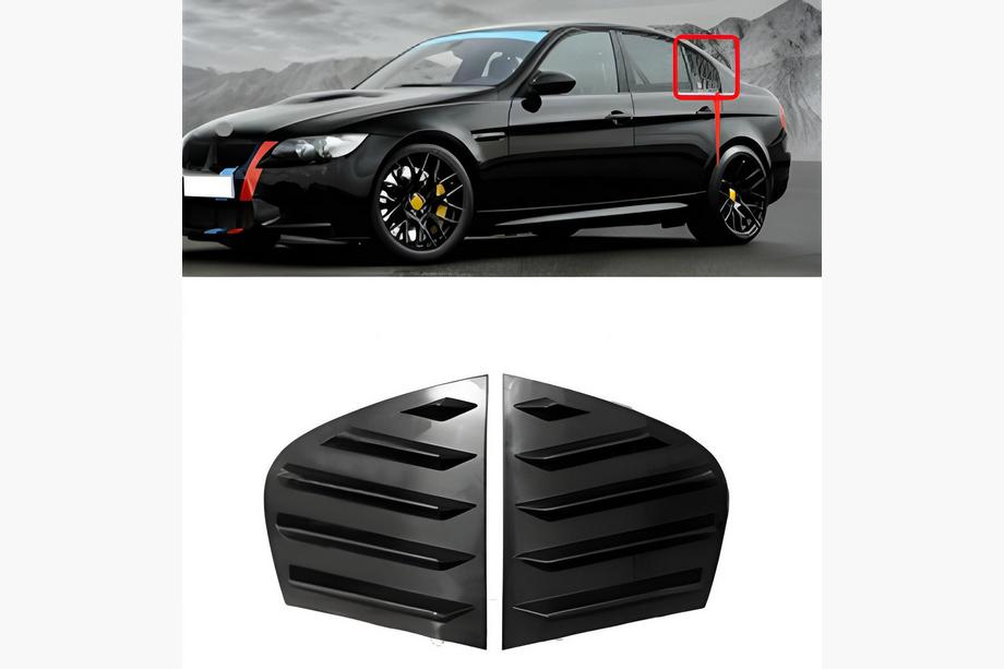 BMW řady 3 E90/E91 2005–2011 Kryty zadních oken DPT (černý lesk, 2 ks) Image