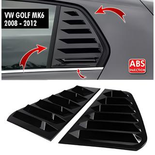 Kryty zadních oken DPT V-1 (černý lesk, 2 ks) Volkswagen Golf 6 2008–2014