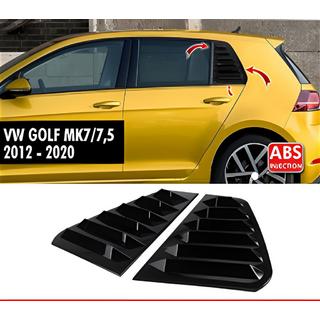 Kryty zadních oken DPT V-1 (černý lesk, 2 ks) Volkswagen Golf 7/E-Golf 2012–2020