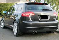 Audi A3 2003–2012 Spoiler DPT V-4 (černý lesk) fotografie 3