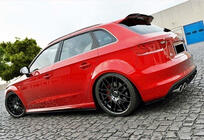 Audi A3 2012–2020 Spoiler DPT V-1 (HB, černý lesk) fotografie 3