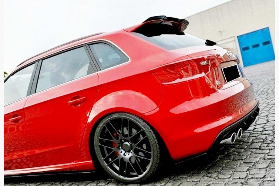 Audi A3 2012–2020 Spoiler DPT V-1 (HB, černý lesk) Image