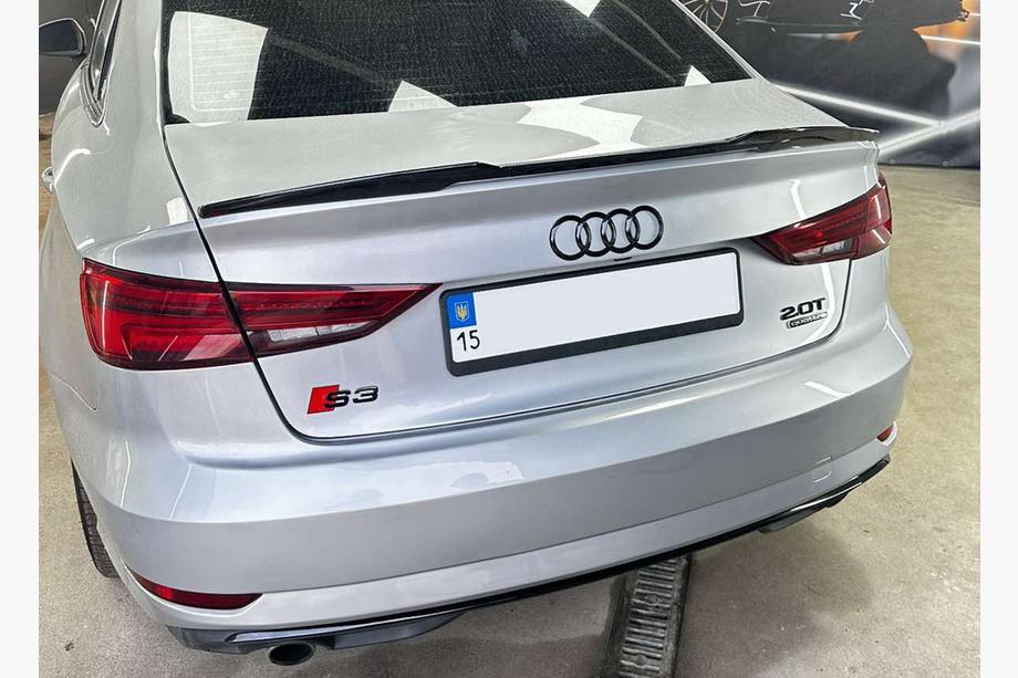 Audi A3 2012–2020 Spoiler DPT V-5 (černý lesk) Image