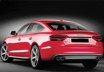 Audi A5 2007–2015 Spoiler DPT V-2 (pro Sedan, černý lesk) fotografie 3