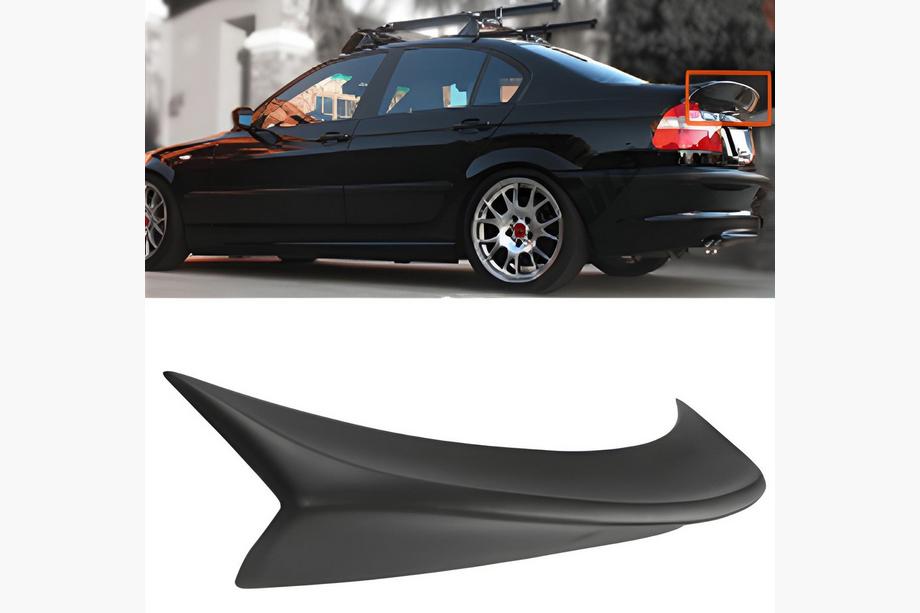 BMW řada 3 E46 1998–2006 Spoiler CSL-Style V2 (pro SD, lesklá černá) Image