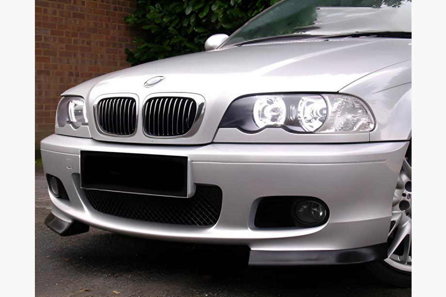 BMW řada 3 E46 1998–2006 Přední lip spoiler na nárazník Flap DPT (lesklá černá) Image
