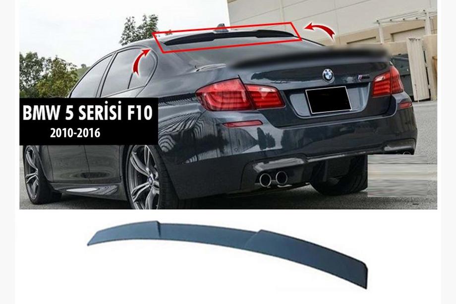 BMW řada 5 F10/F11 2010–2016 Spoiler M4-Style V1 (pro F10, lesklá černá) Image