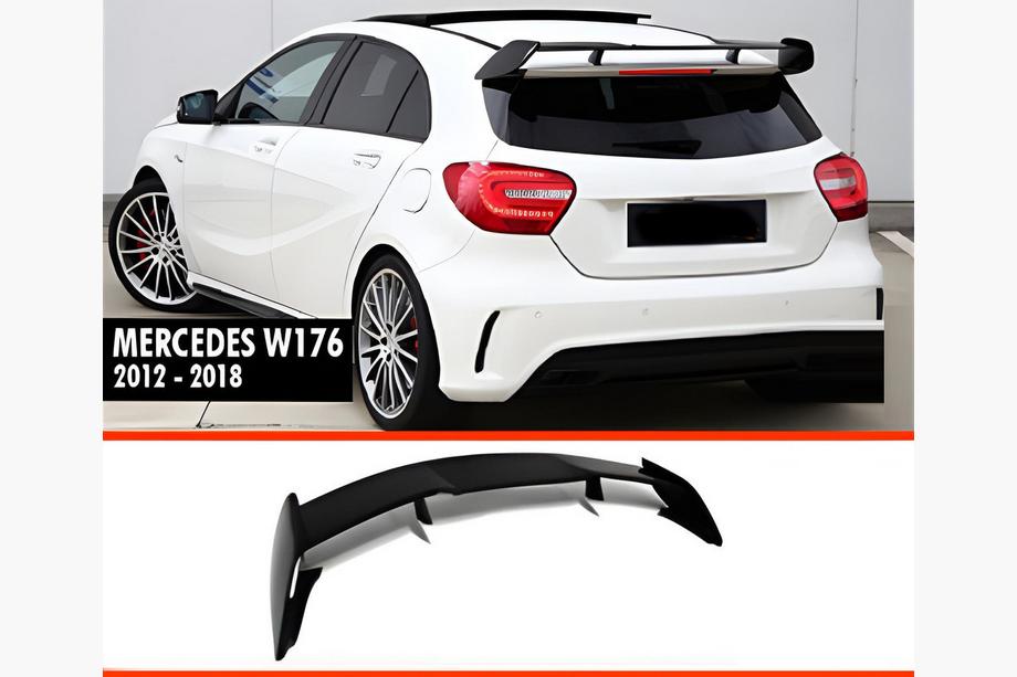 Mercedes A-class W176 2012–2018 Spoiler DPT V-2 (černý lesk) Image
