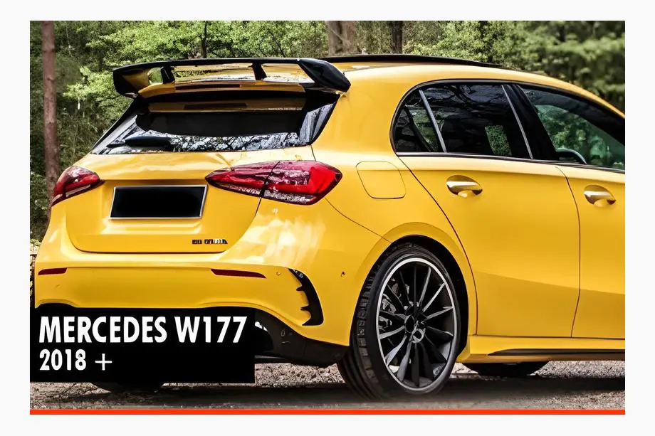 Mercedes A-class W177 2018– Spoiler DPT V-1 (černý lesk) Image