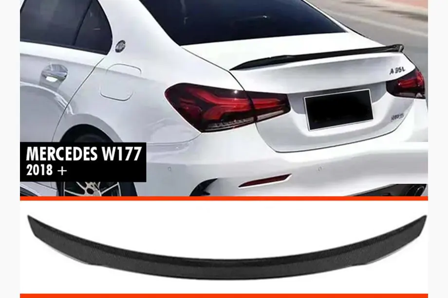 Mercedes A-class W177 2018– Spoiler DPT V-2 (SD, černý lesk) Image