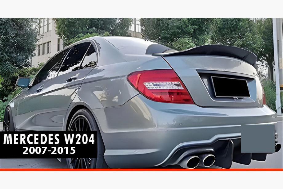 Mercedes C-class W204 2007–2015 Spoiler DPT V-2 (černý lesk) Image