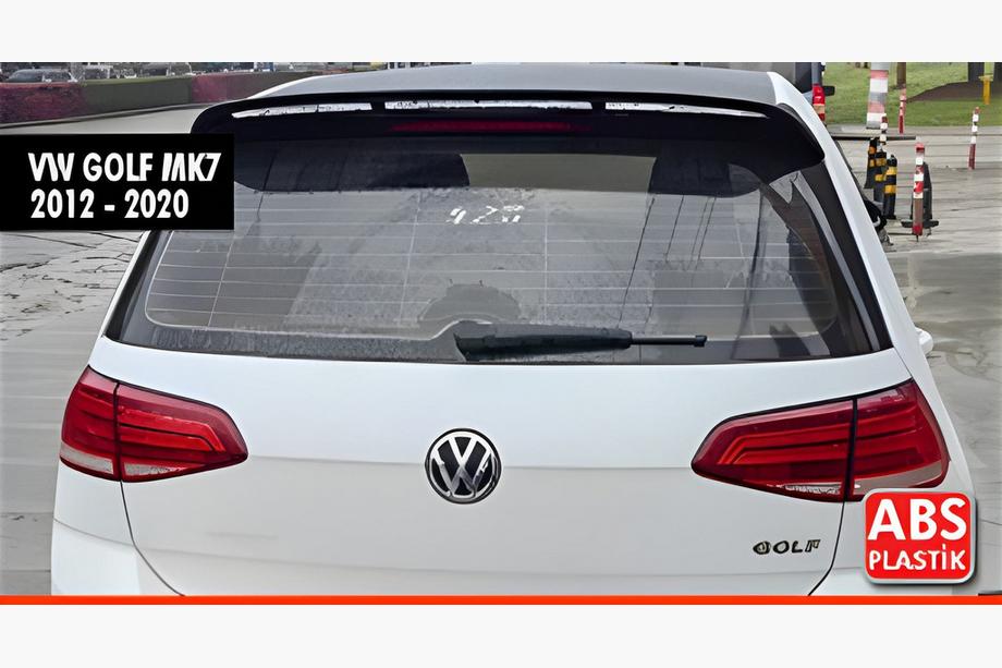 Volkswagen Golf 7/E-Golf 2012–2020 Spoiler DPT V-8 (pro Base HB, černý lesk) Image