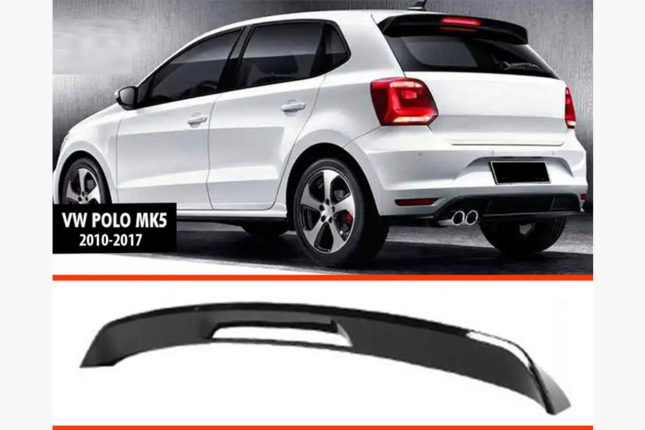 Volkswagen Polo 2010–2017 Spoiler DPT V-2 (HB, černý lesk) Fotografie 1