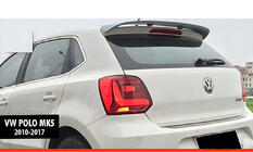 Volkswagen Polo 2010–2017 Spoiler DPT V-5 (HB, černý lesk) fotografie 1