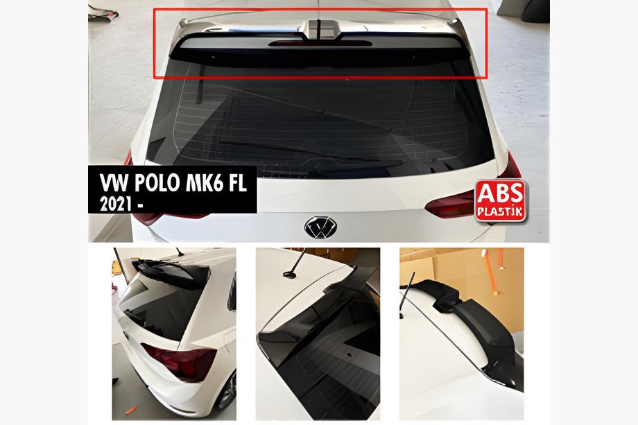 Volkswagen Polo 2017– Spoiler DPT V-1 (2021+, HB, černý lesk) Image