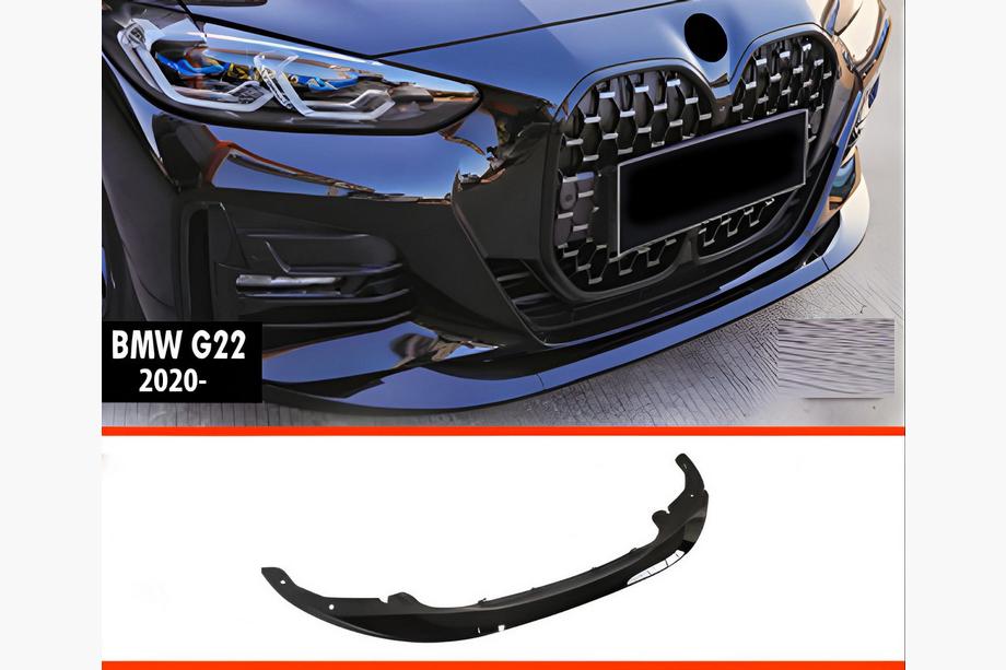 BMW řada 4 G22/23/26 2020– Přední lip spoiler DPT V-2 (pro G22/G23, černý lesk) Image