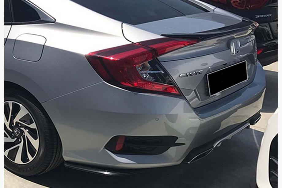 Honda Civic Sedan X 2016–2021 Zadní FLAP nástavce DPT (lesklá černá) Image