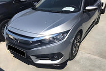 Honda Civic Sedan X 2016–2021 Přední FLAP nástavce DPT (černý lesk) fotografie 1