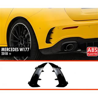 Zadní spoilerové nástavce DPT (lesklá černá) Mercedes A-class W177 2018–