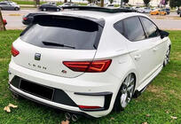 Seat Leon 2013–2020 Křidélka na zadní nárazník DPT (2017-2020, 2 ks, černý lesk) fotografie 3