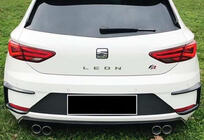 Seat Leon 2013–2020 Křidélka na zadní nárazník DPT (2017-2020, 2 ks, černý lesk) fotografie 2