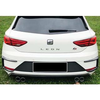 Křidélka na zadní nárazník DPT (2017-2020, 2 ks, černý lesk) Seat Leon 2013–2020 fotografie 2