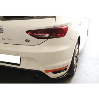 Zadní FLAP nástavce DPT (lesklá černá) Seat Leon 2013–2020
