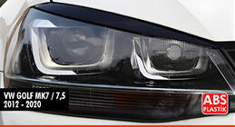 Volkswagen Golf 7/E-Golf 2012–2020 Mračítka DPT (2 ks, černý lesk) fotografie 1