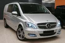 Mercedes Vito W639 2004–2014 Přední maska chladiče Diamond Silver (2010-2014) fotografie 2