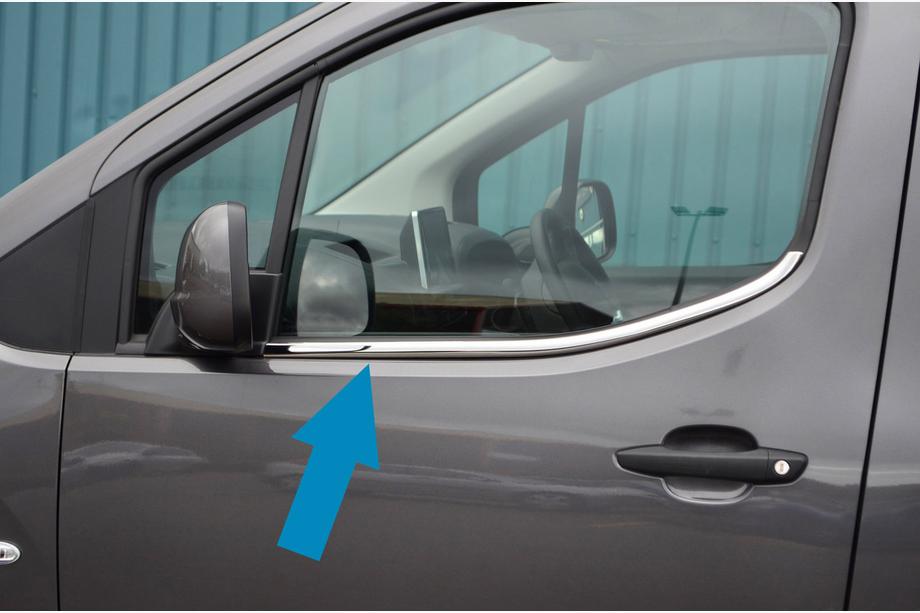 Citroen Berlingo/Multispace 2018– Okenní lišty Omsa Line (2 ks, nerez) Image