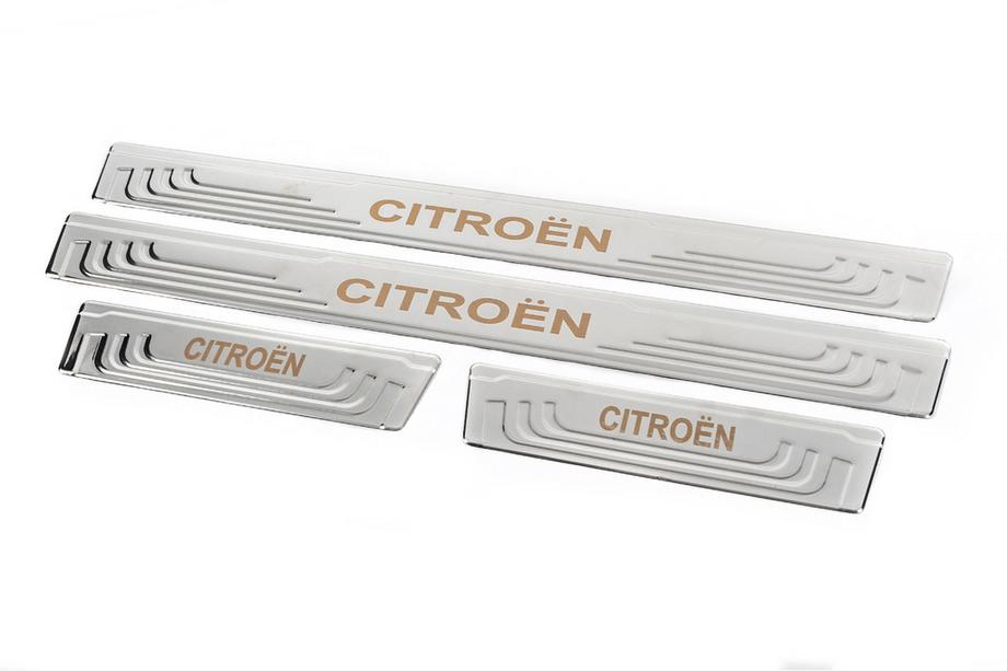 Citroen Univerzální nerezové nášlapy prahů Citroen V-2 (4 ks) Fotografie 3
