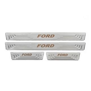 Univerzální kryty prahů Ford V-2 (4 ks, nerez) fotografie 2