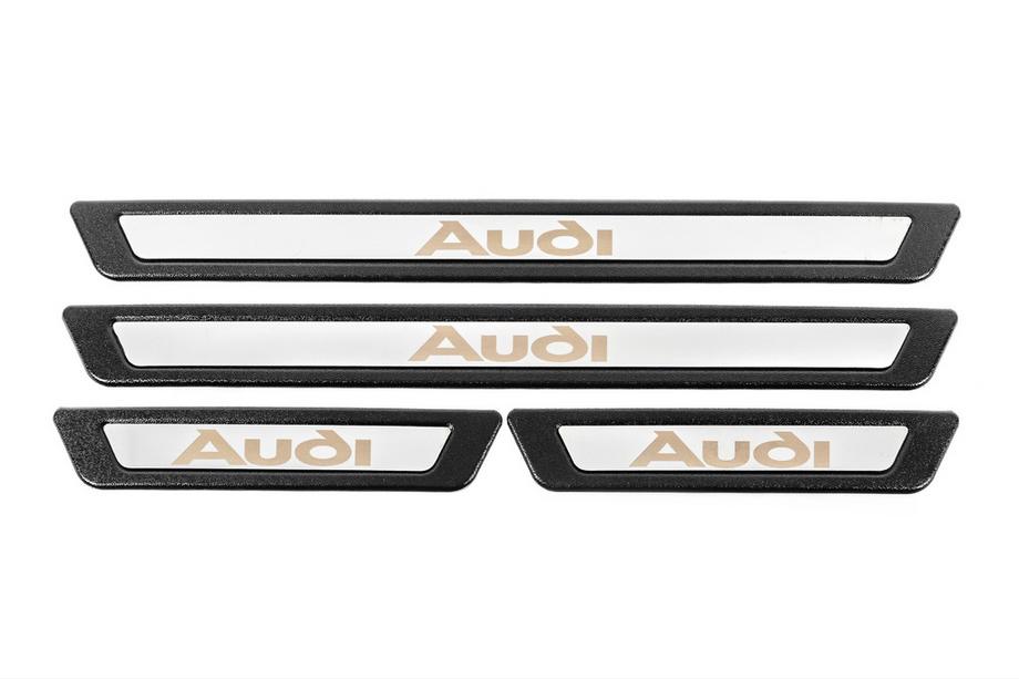 Audi Univerzální nerezové lišty prahů Audi V-3 (4 ks) Fotografie 2