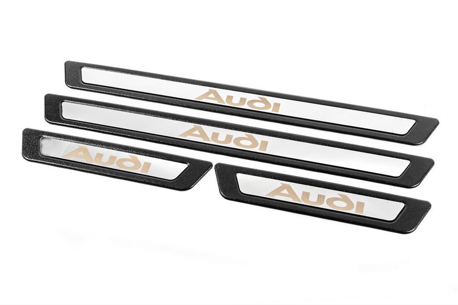 Audi Univerzální nerezové lišty prahů Audi V-3 (4 ks) Fotografie 3