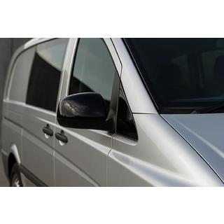 Černé kryty zpětných zrcátek (2004-2010, nerez) Mercedes Vito W639 2004–2014 fotografie 1