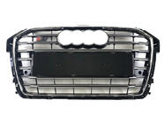 Audi A1 2010–2018 Přední maska chladiče S-style (2014-2018, černá s chromem) fotografie 1