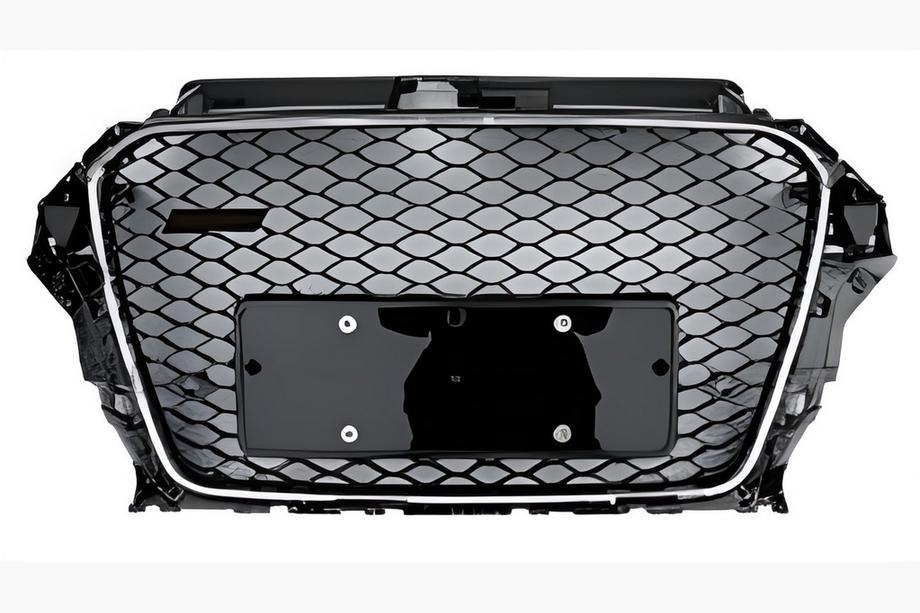 Audi A3 2012–2020 Přední maska chladiče RS-style (2012-2016, černá s chromem) Image