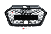 Audi A3 2012–2020 Maska chladiče RS-style (2016-2020, černo-šedá) fotografie 1