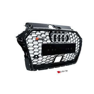 Maska chladiče RS-style (2016-2020, černo-šedá) Audi A3 2012–2020 fotografie 3