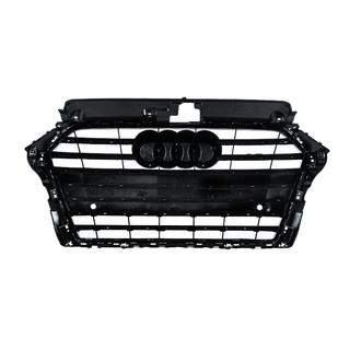 Přední maska S-style (2016-2020, černá s chromem) Audi A3 2012–2020 fotografie 4