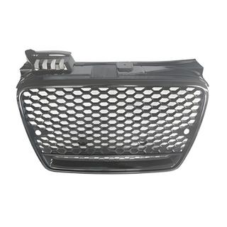 Přední maska RS-style V-2 (bez loga, černá s chromem) Audi A4 B7 2004–2008
