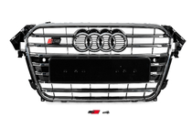 Audi A4 B8 2007–2015 Přední maska S-style (2012-2015, černá s chromem) fotografie 1