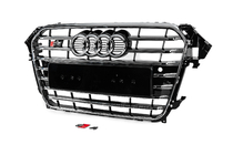 Audi A4 B8 2007–2015 Přední maska S-style (2012-2015, černá s chromem) fotografie 2
