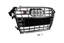 Audi A4 B8 2007–2015 Přední maska S-style (2012-2015, černá s chromem) fotografie 3