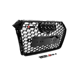 Predni maska RS-style s napisem Quattro (2015-2019, cerna) fotografie 3