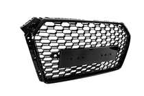 Audi A4 B9 2015–2024 Přední maska chladiče RS-style Quattro (bez loga, 2015-2019, černá) fotografie 3