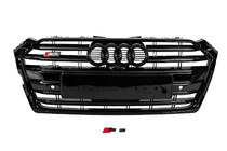 Audi A5 2016–2025 Přední maska chladiče S-style (2016-2019, černá) fotografie 2