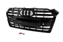 Audi A5 2016–2025 Přední maska chladiče S-style (2016-2019, černá) fotografie 3